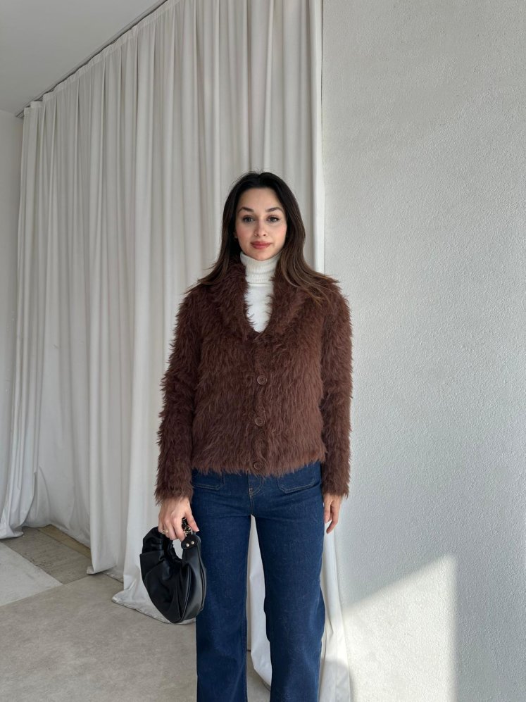 PAGİS Hırka 3265 - Acı Kahve - Mooi Butik