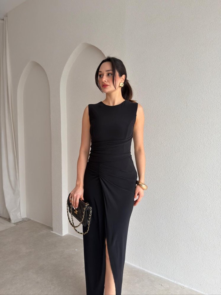 PAİGE Midi Elbise 8868 - Siyah - Mooi Butik