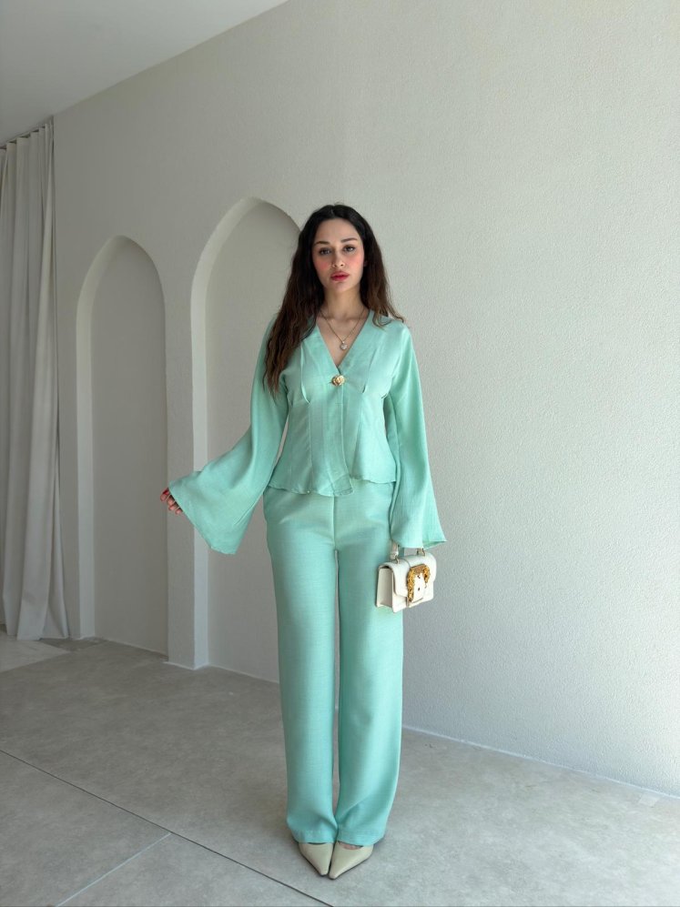 PAİN Takım 1254 - Su Yeşili - Mooi Butik