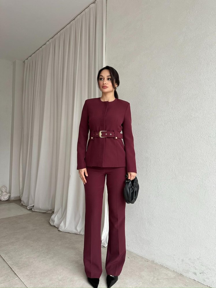 PALMA Takım 8328 - Bordo - Mooi Butik