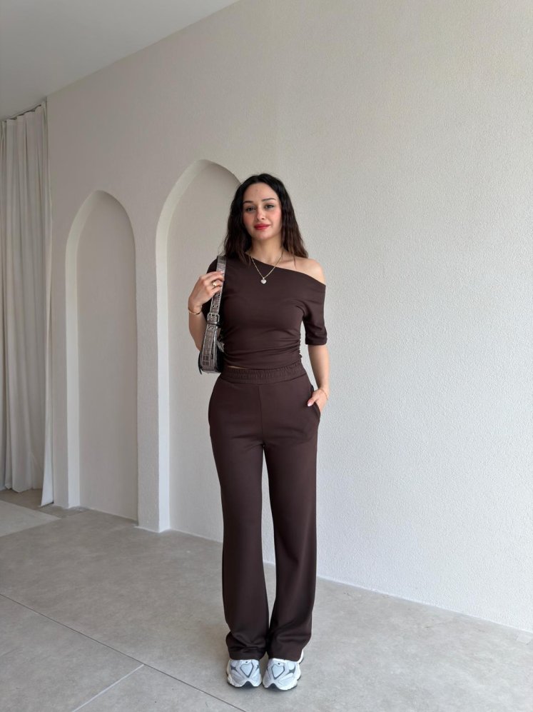PAPEL Takım 5503 - Acı Kahve - Mooi Butik