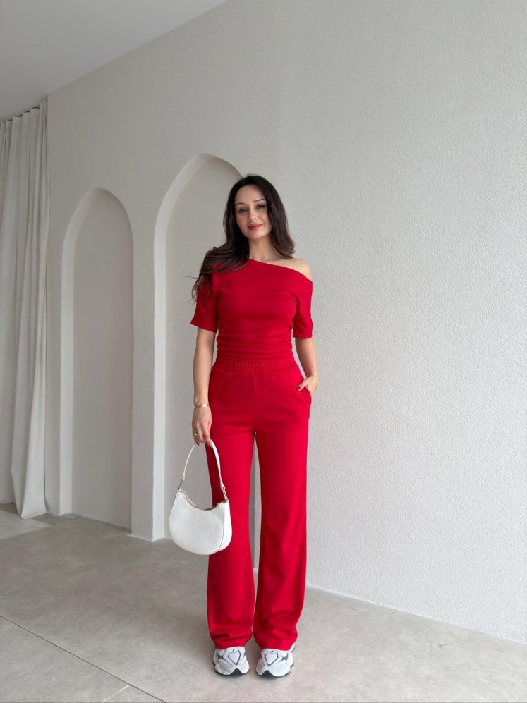 PAPEL Takım 5503 - Kırmızı - Mooi Butik