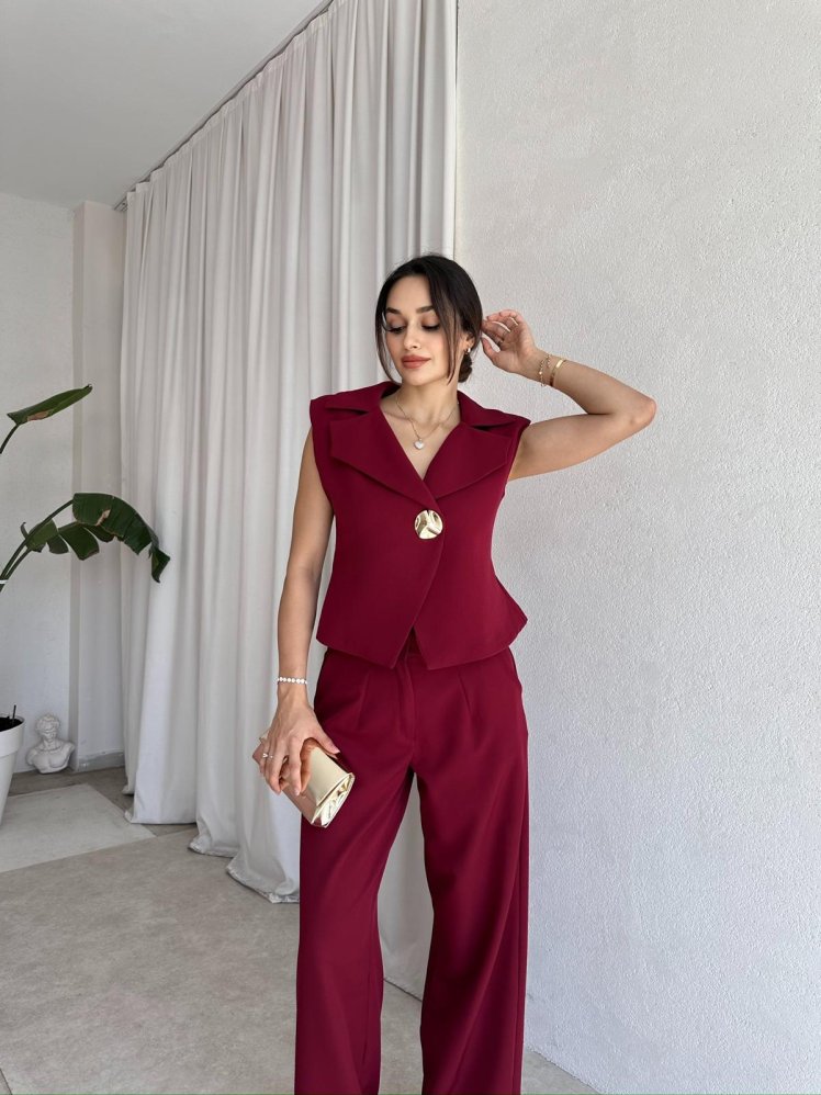 PARADİSE Takım 8245 - Bordo - Mooi Butik