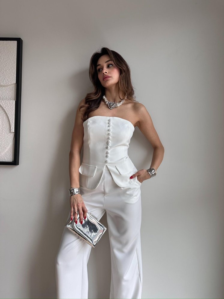 PARİDA Takım 3744 - Beyaz - Mooi Butik