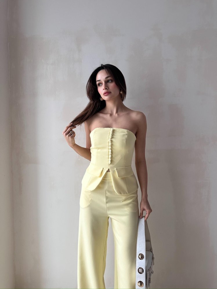 PARİDA Takım 3744 - Sarı - Mooi Butik