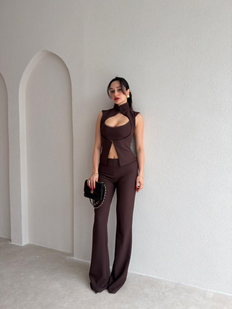 PARİS Takım 9039 - Acı Kahve - Mooi Butik