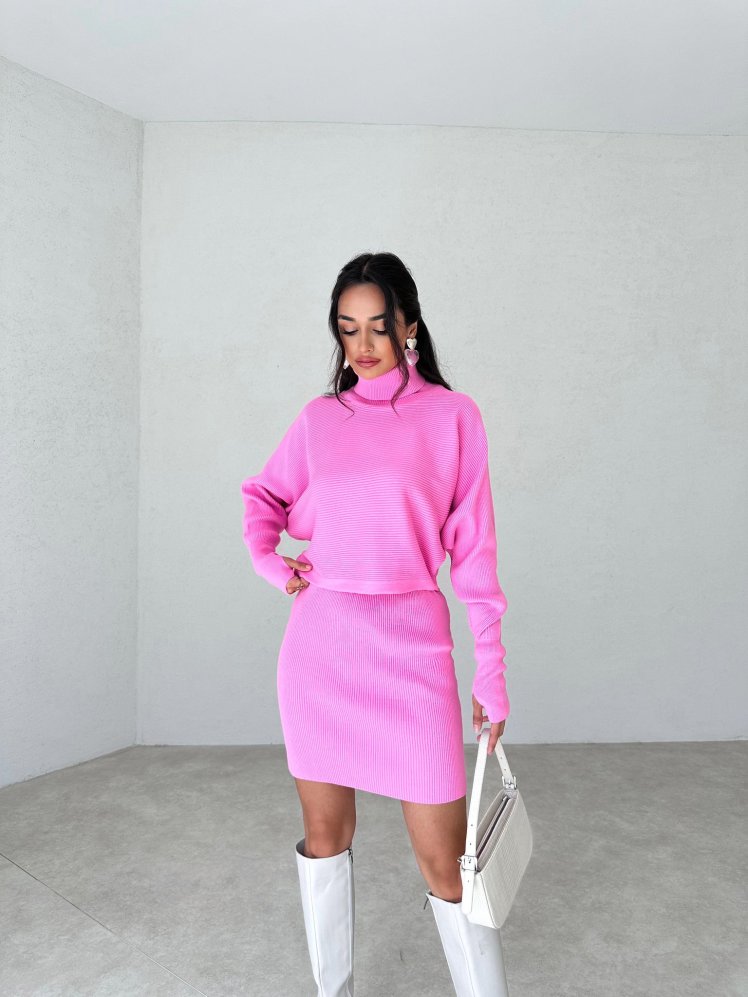 Parmak Geçmeli MADS Takım 3905 - Pembe - Mooi Butik