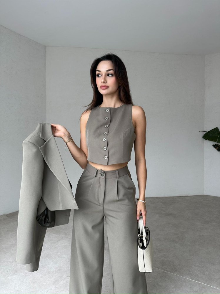 PASCAL Takım 4378 - Haki - Mooi Butik