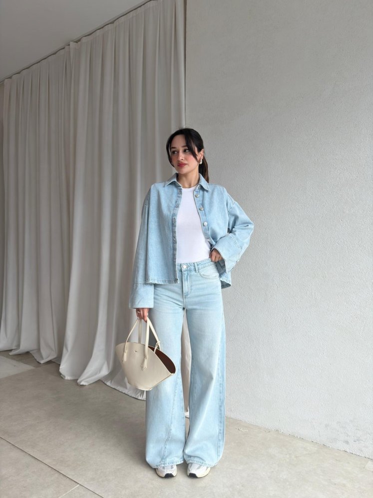 PAYER Denim Gömlek 8460 - Buz Mavisi - Mooi Butik (1)