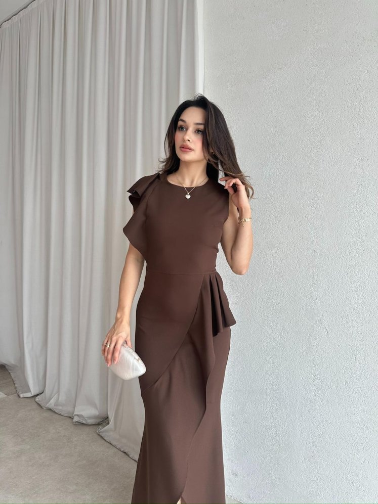 PEDRO Elbise 4578 - Acı Kahve - Mooi Butik