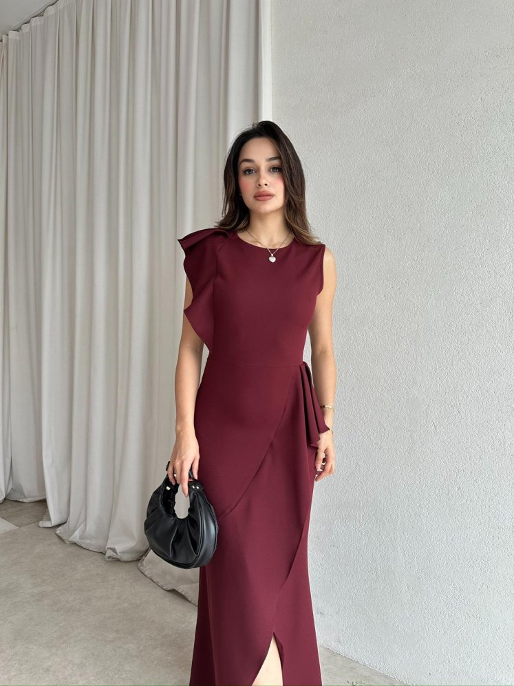 PEDRO Elbise 4578 - Bordo - Mooi Butik