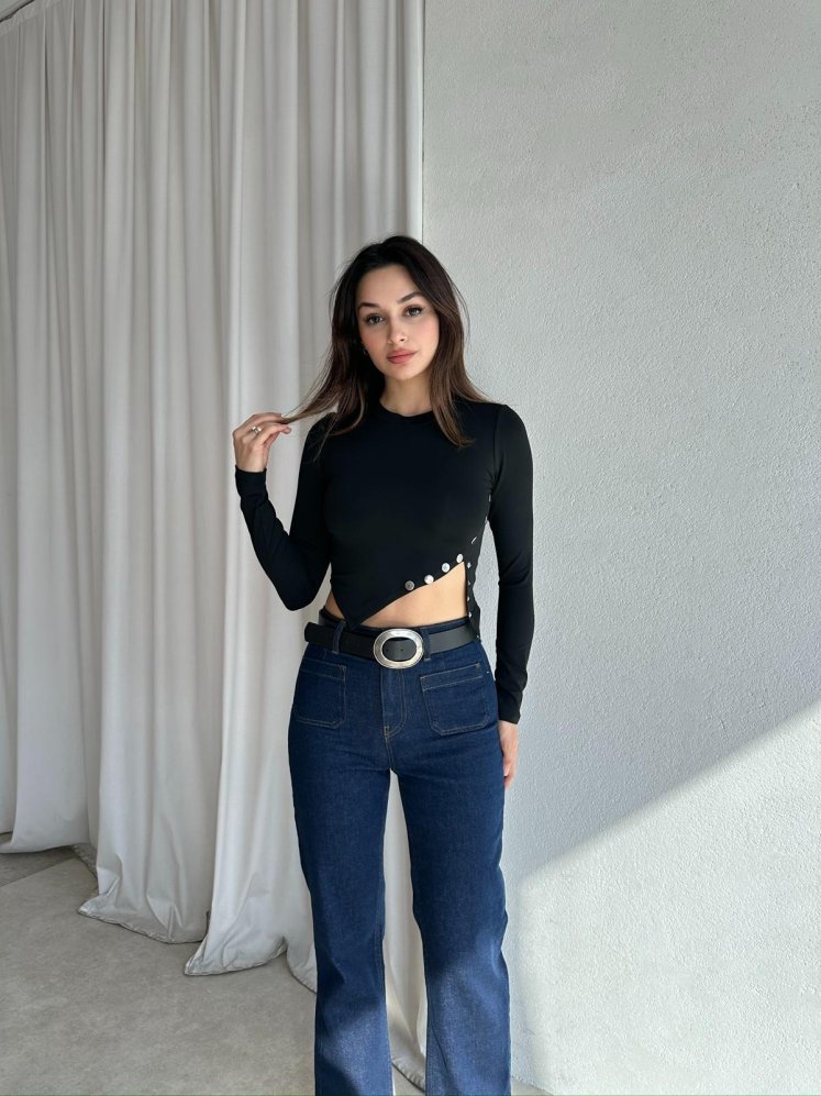 PEGGY Bluz 8503 - Siyah - Mooi Butik