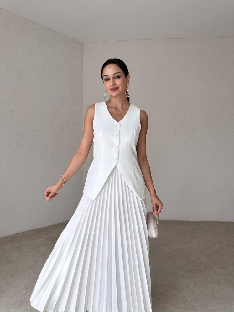 PENNEL Takım 2090 - Beyaz - Mooi Butik