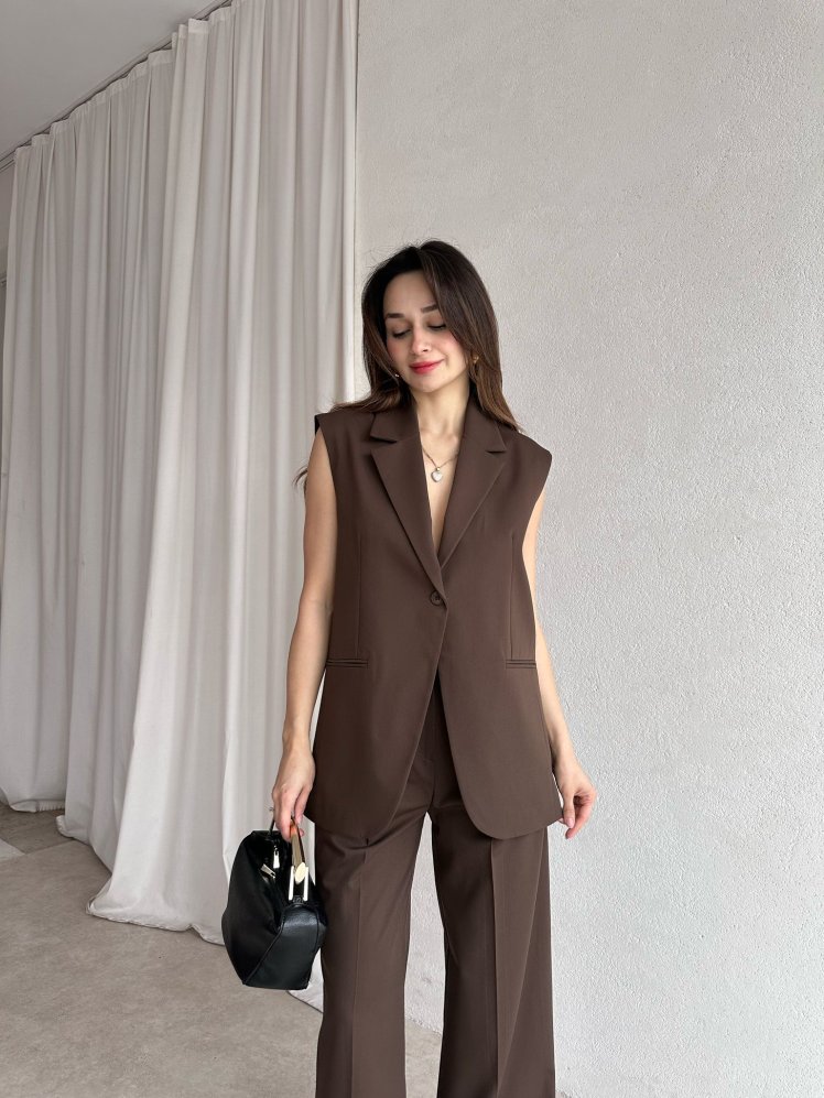 PEONY Takım 3083 - Acı Kahve - Mooi Butik