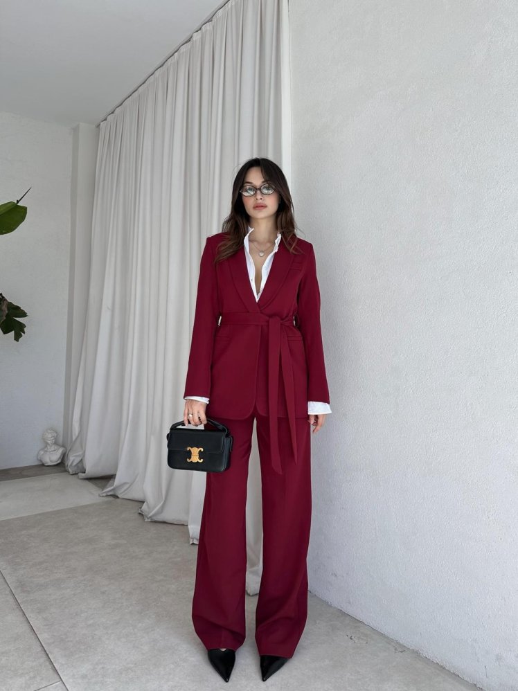 PERA Takım 8549 - Bordo - Mooi Butik