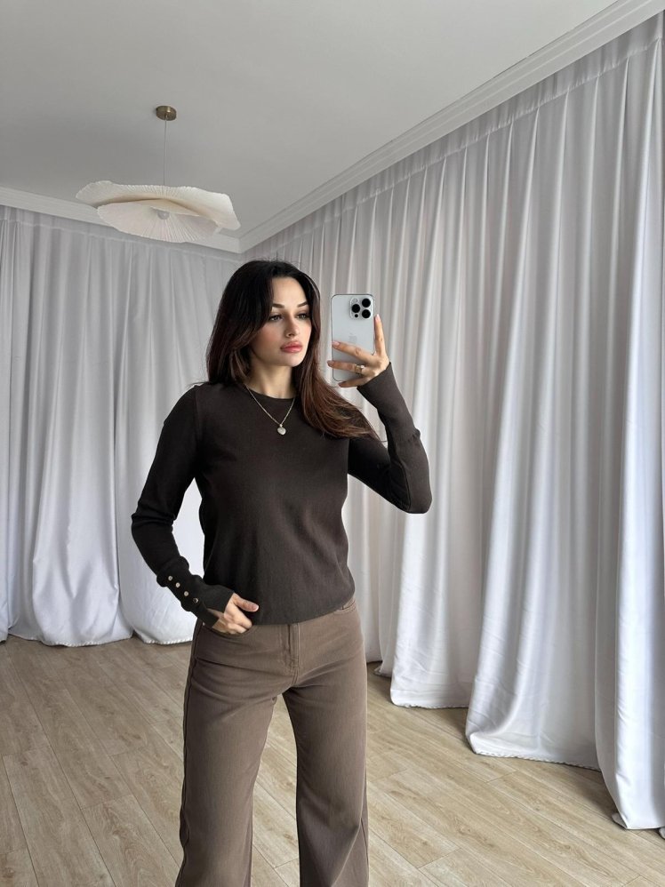 PEREZ Kazak 8494 - Acı Kahve - Mooi Butik (1)