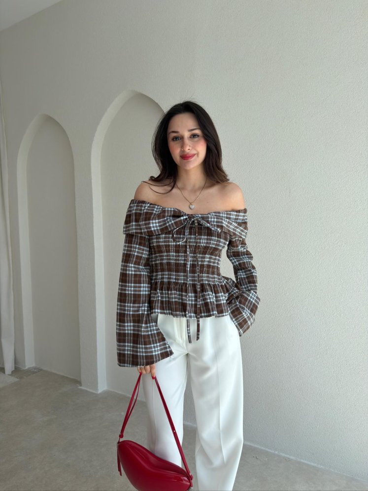 PİANA Gömlek 2834 - Acı Kahve - Mooi Butik