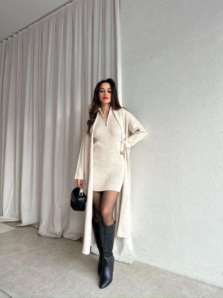 POLKA Triko Takım 8708 - Krem - Mooi Butik