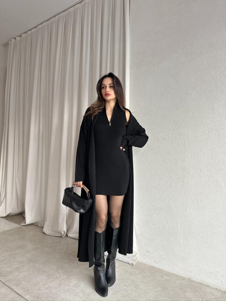 POLKA Triko Takım 8708 - Siyah - Mooi Butik