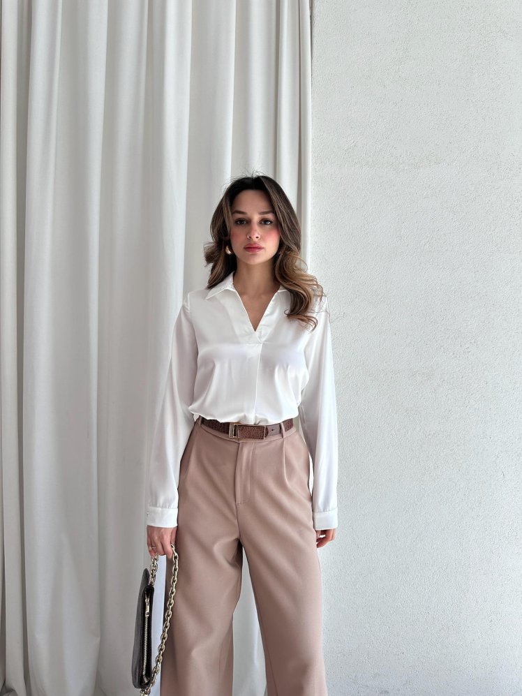 POPPER Gömlek 6745 - Beyaz - Mooi Butik