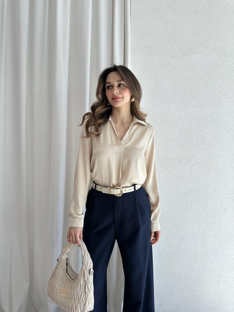 POPPER Gömlek 6745 - Krem - Mooi Butik