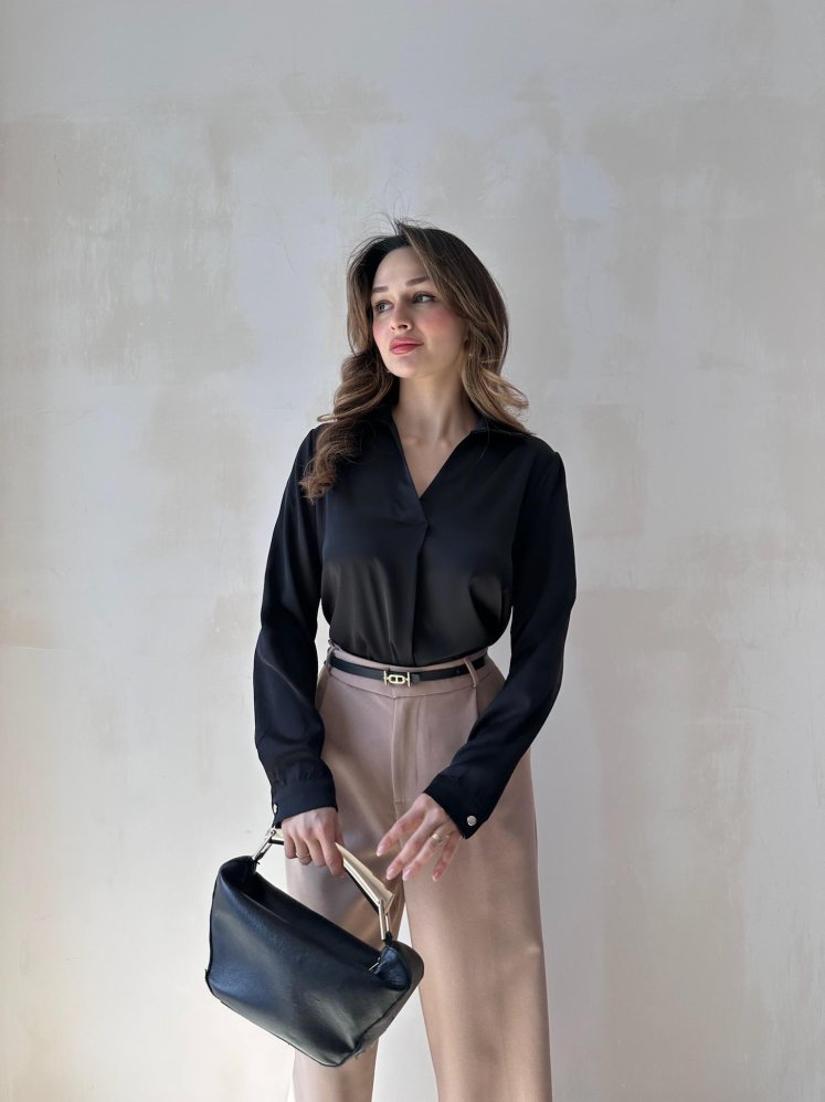 POPPER Gömlek 6745 - Siyah - Mooi Butik (1)