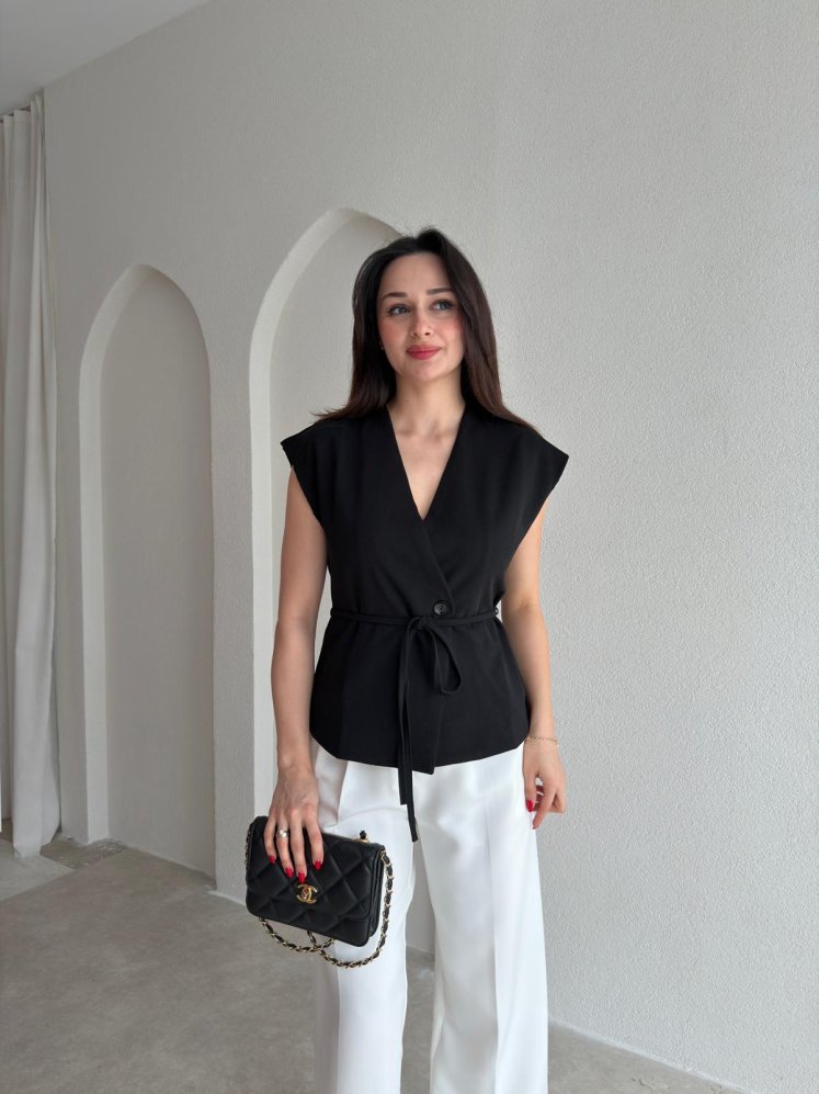 PORTO Bluz 8987 - Siyah - Mooi Butik