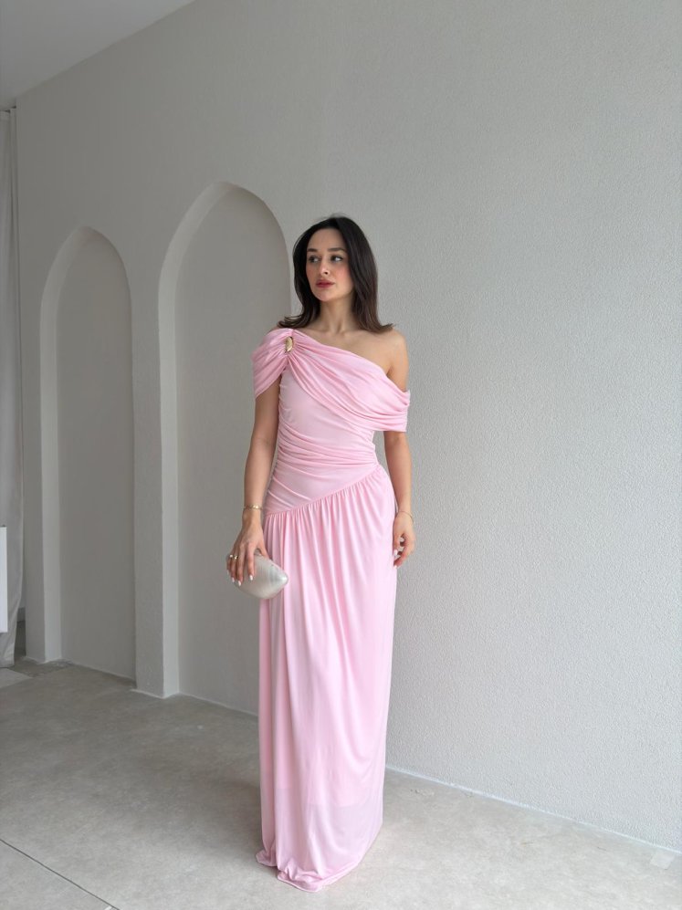 POSNER Maxi Elbise 2011 - Pudra - Mooi Butik