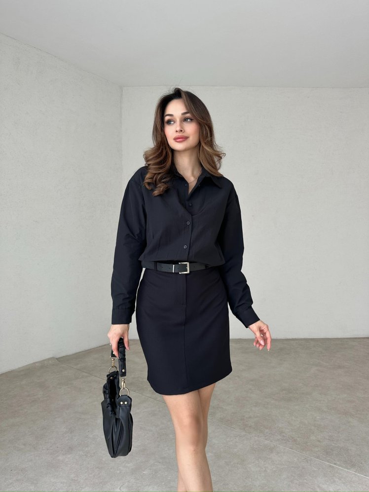 PROUST Mini Elbise 2999 - Siyah - Mooi Butik