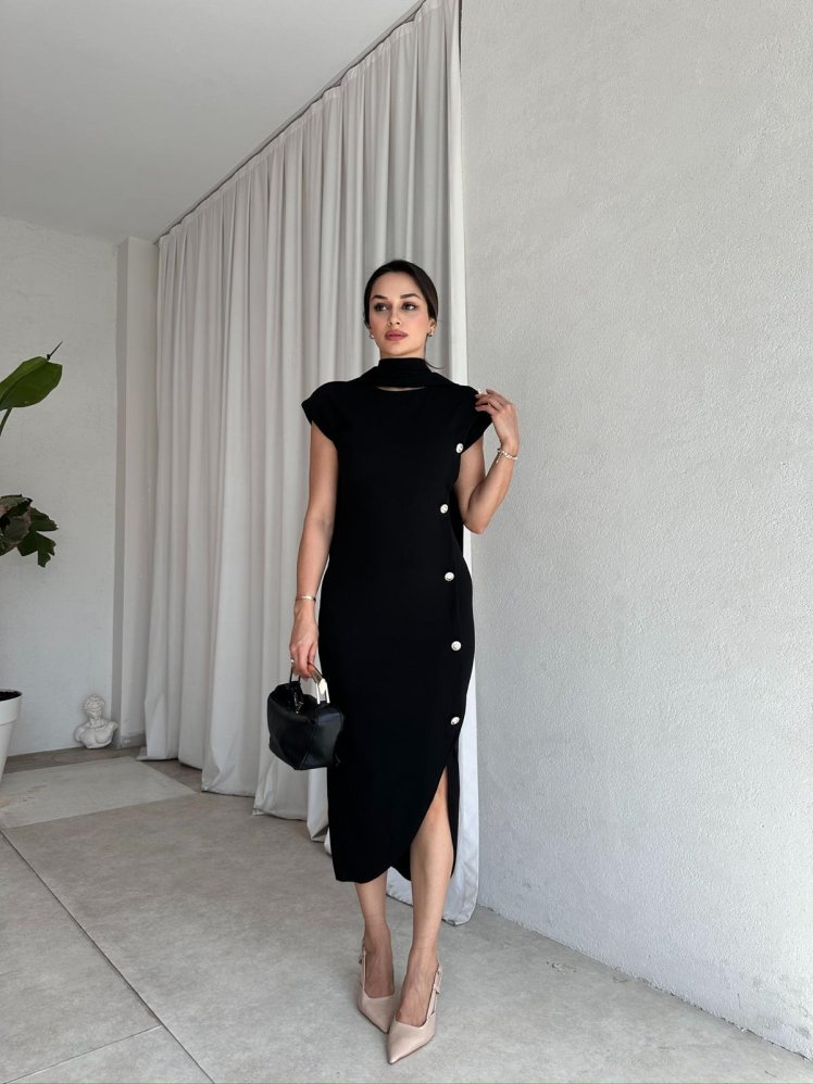 PURE Elbise 6872 - Siyah - Mooi