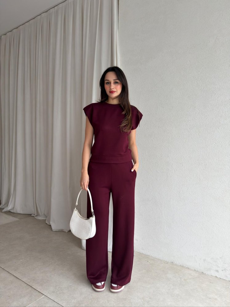 RABEN Takım 8931 - Bordo - Mooi Butik