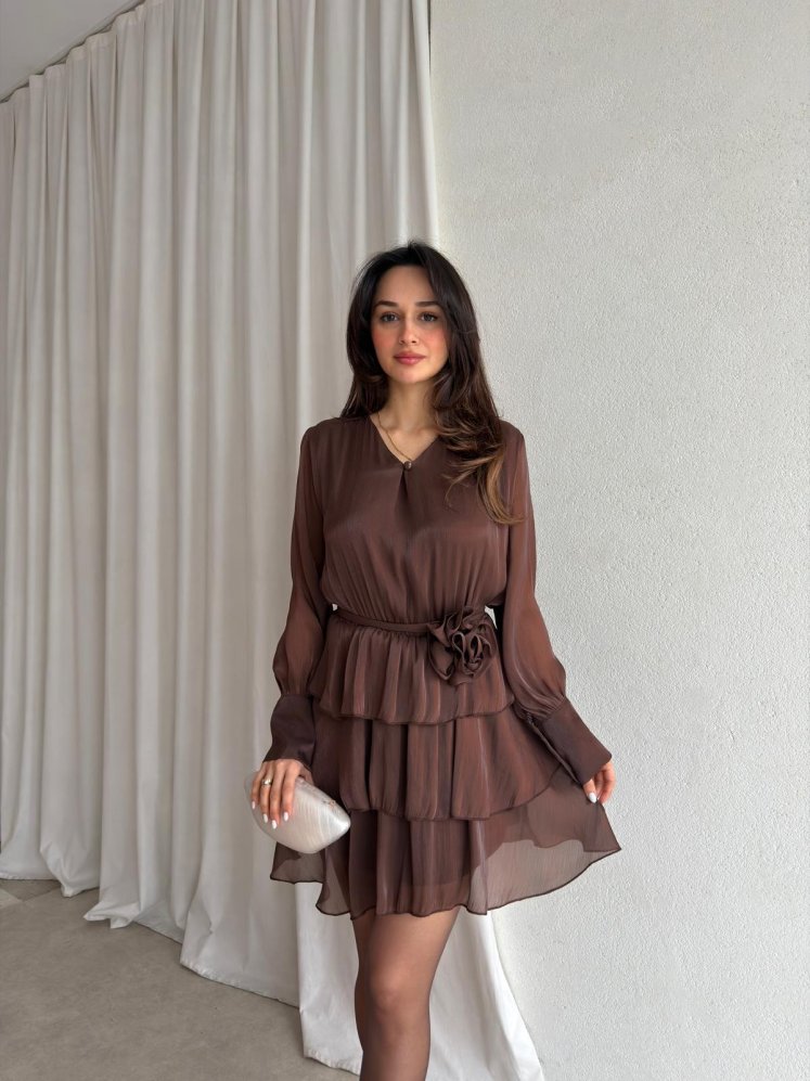 RALPH Elbise 8863 - Acı Kahve - Mooi Butik