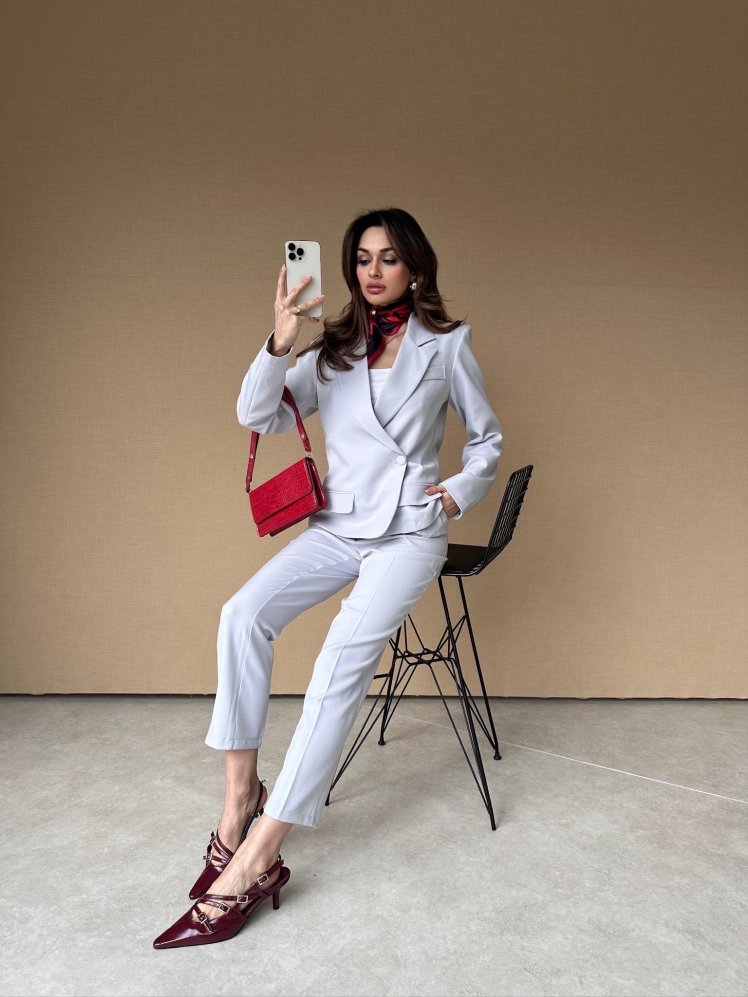 RAMONE Takım 3018 - Gri - Mooi Butik