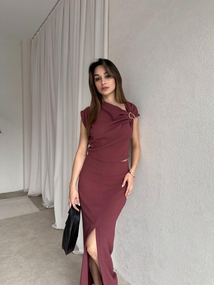 RANDAL Takım 5036 - Bordo - Mooi Butik