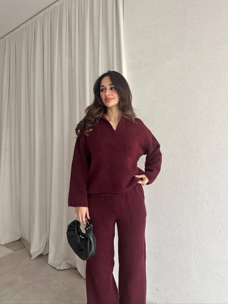 REDOX Triko Takım 8761 - Bordo - Mooi Butik