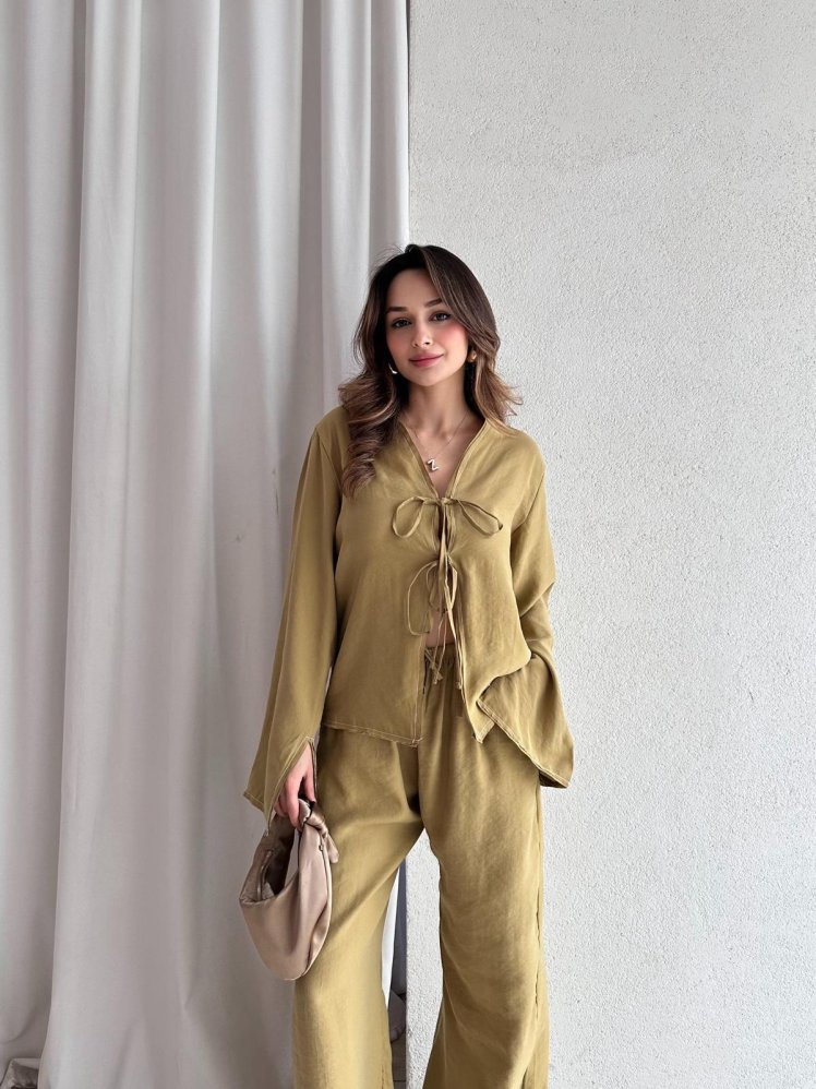 RENNA Takım 7421 - Yağ Yeşili - Mooi Butik