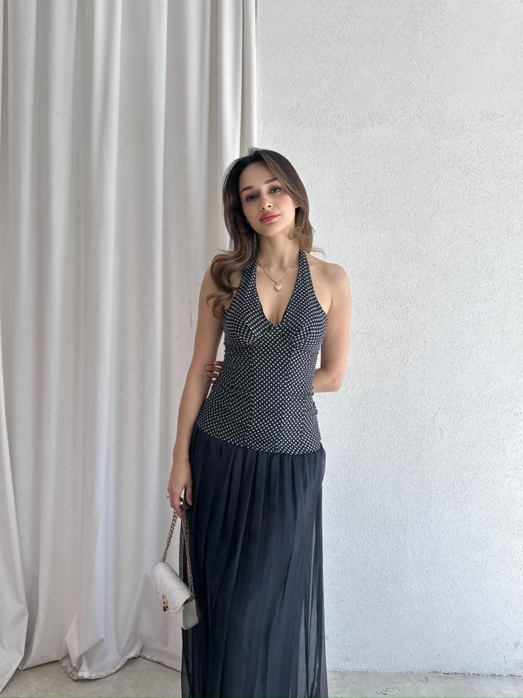 REVNA Maxi Elbise 7655 - Mooi Butik