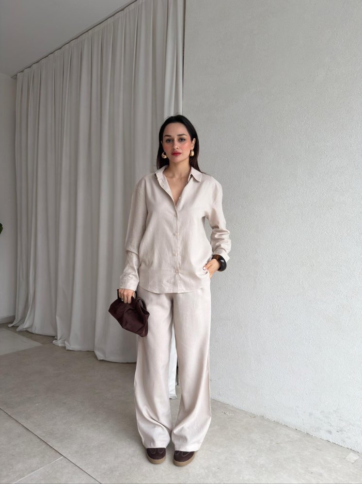 RİBON Takım 8940 - Krem - Mooi Butik