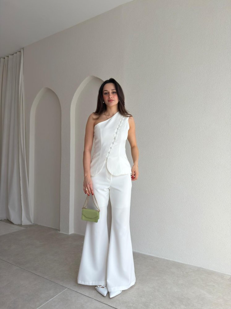 KERRY Takım 1810 - Beyaz - Mooi Butik