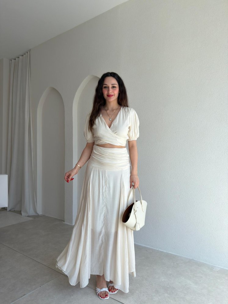 RİCO Takım 3547 - Ekru - Mooi Butik