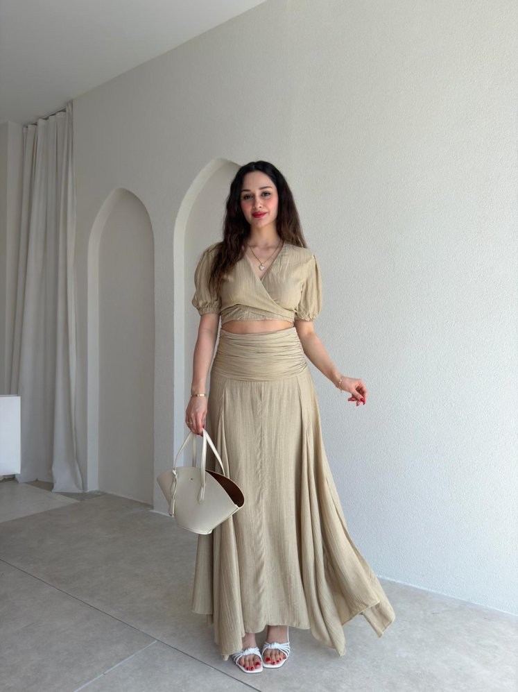 RİCO Takım 3547 - Haki - Mooi Butik