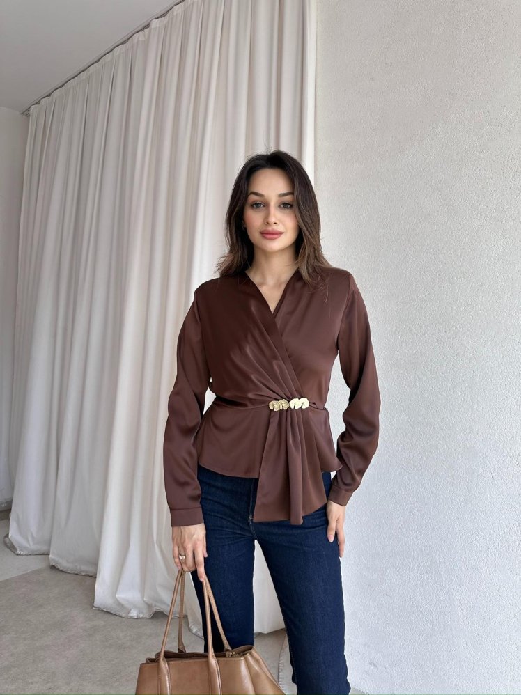 RİDER Bluz 8287 - Acı Kahve - Mooi Butik