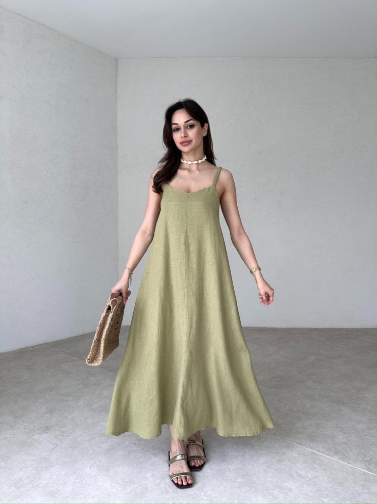 RODMAN Maxi Elbise 3299 - Haki - Mooi Butik