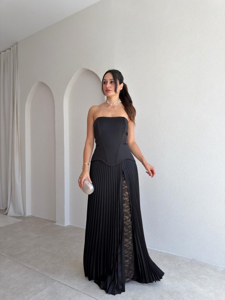 ROSY Dantel Detaylı Takım 3037 - Siyah - Mooi Butik