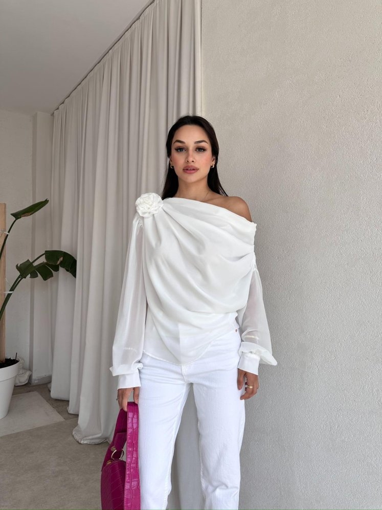 ROTİ Bluz 1598 - Beyaz - Mooi Butik