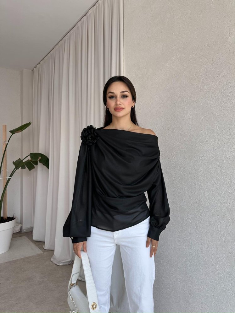 ROTİ Bluz 1598 - Siyah - Mooi Butik