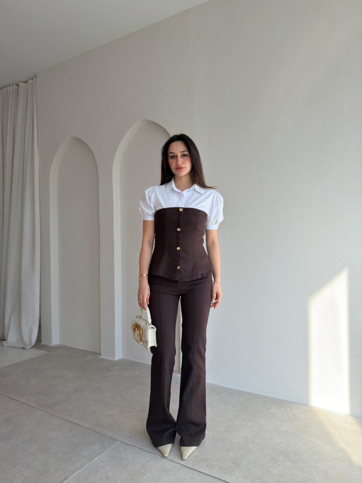 ROYAL Takım 8524 - Acı Kahve - Mooi Butik