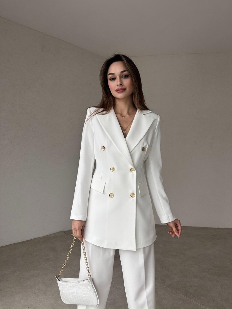 ROZZİE Ceket 8819 - Beyaz - Mooi Butik