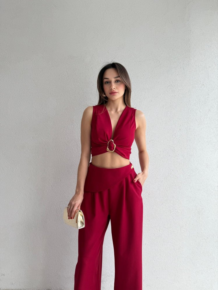 RUDOLF Takım 5093 - Bordo - Mooi Butik