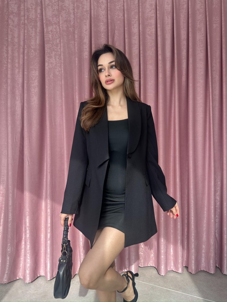 SANSA Ceket 6578 - Siyah - Mooi Butik